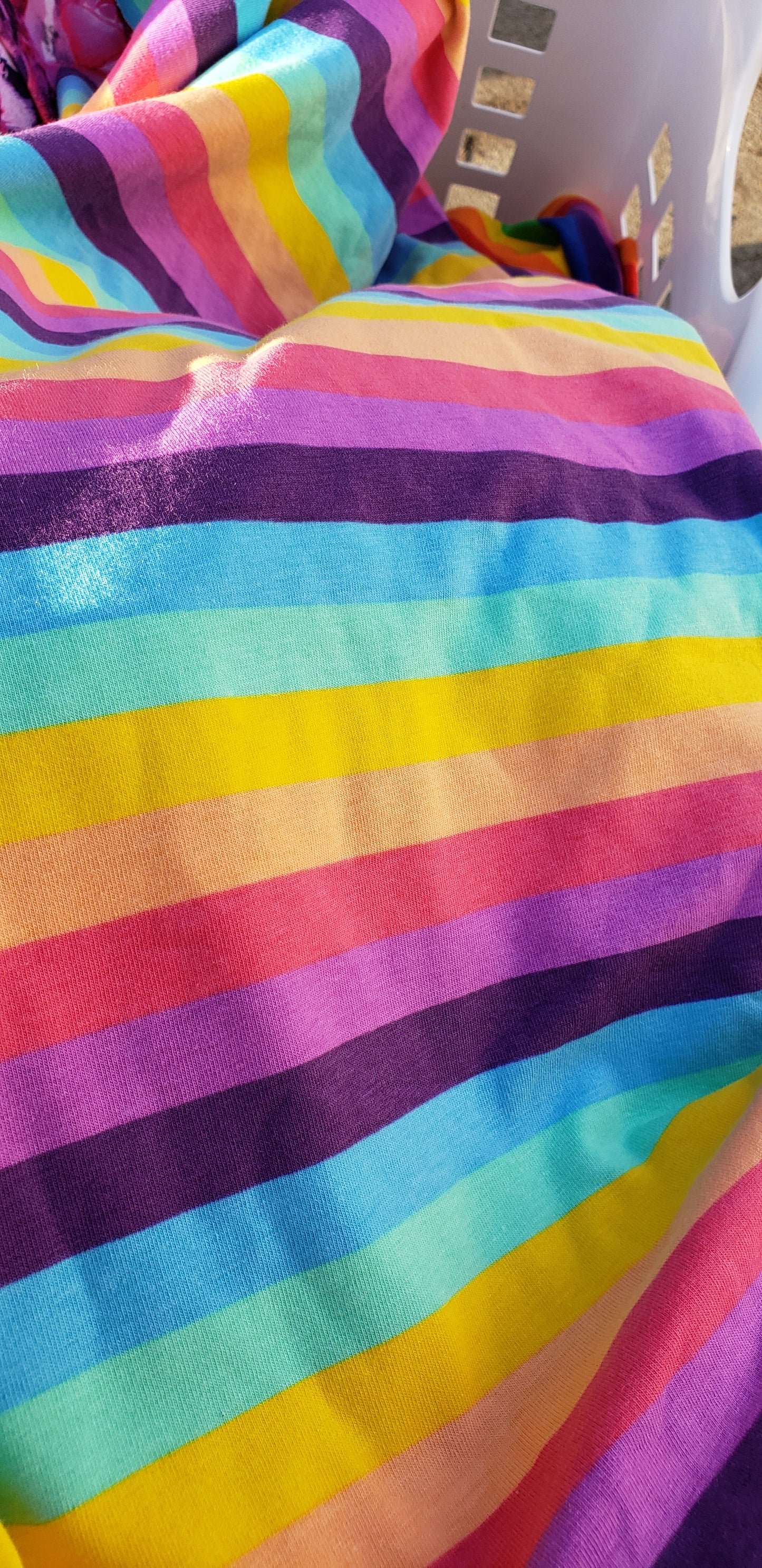 Spring Rainbow stripe bummie