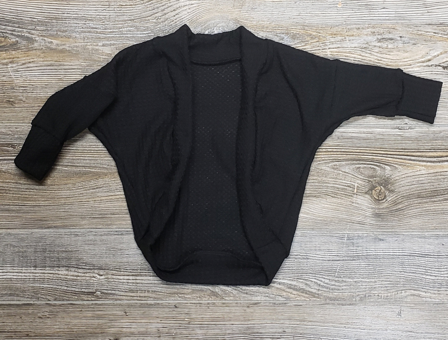 12M black cocoon cardigan-RTS