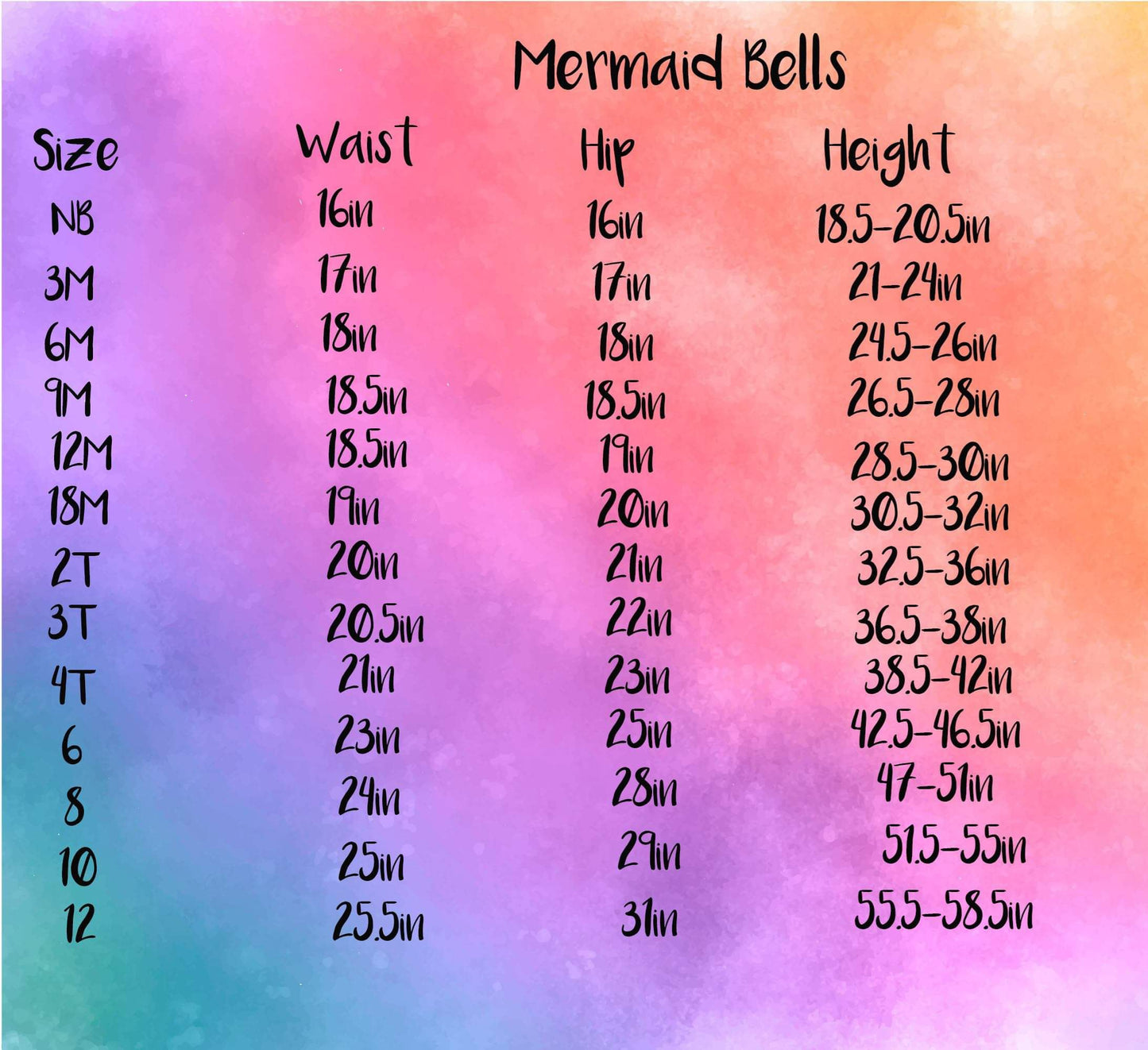 Halloween stripe mermaid bells