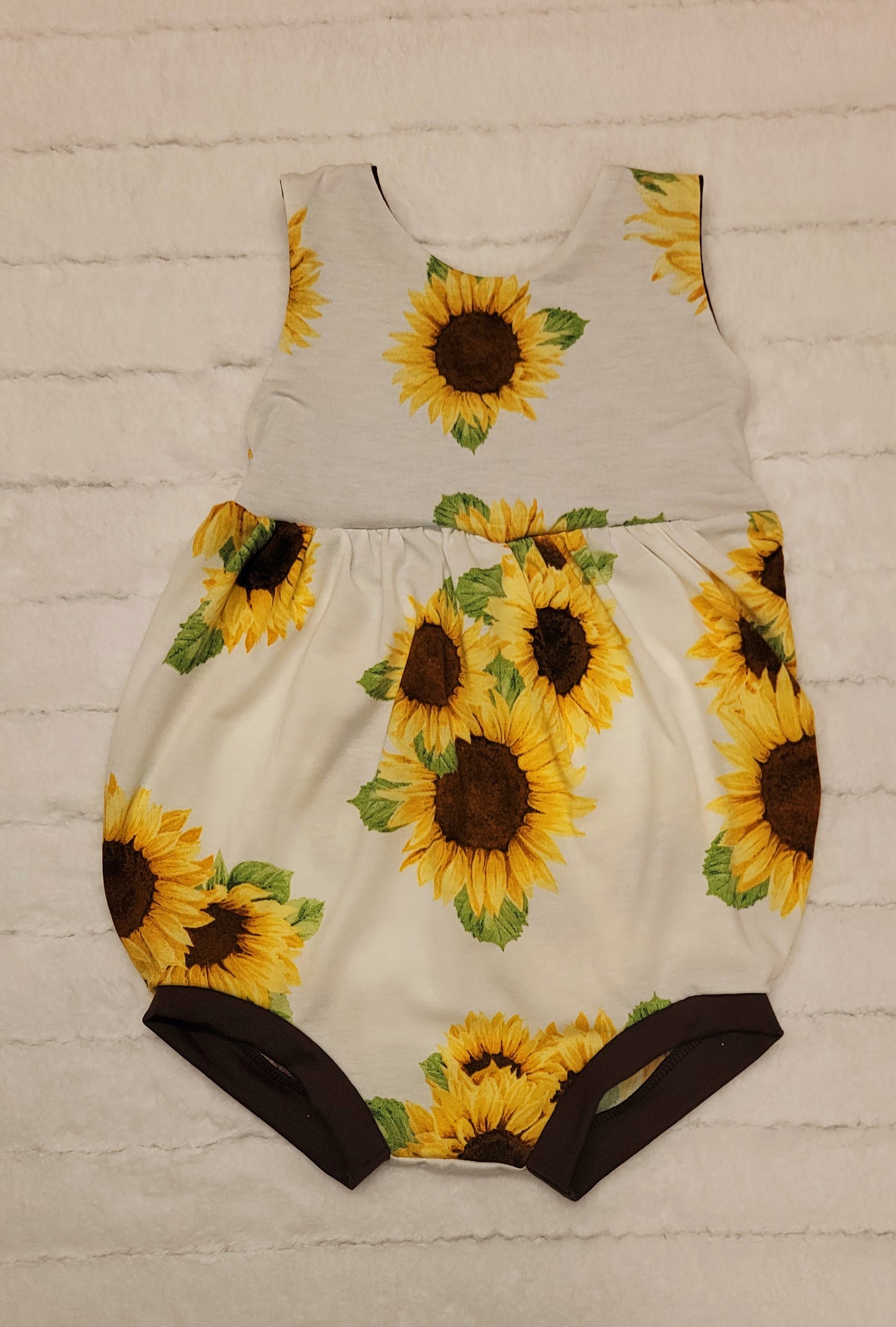 Sunflower bubble romper