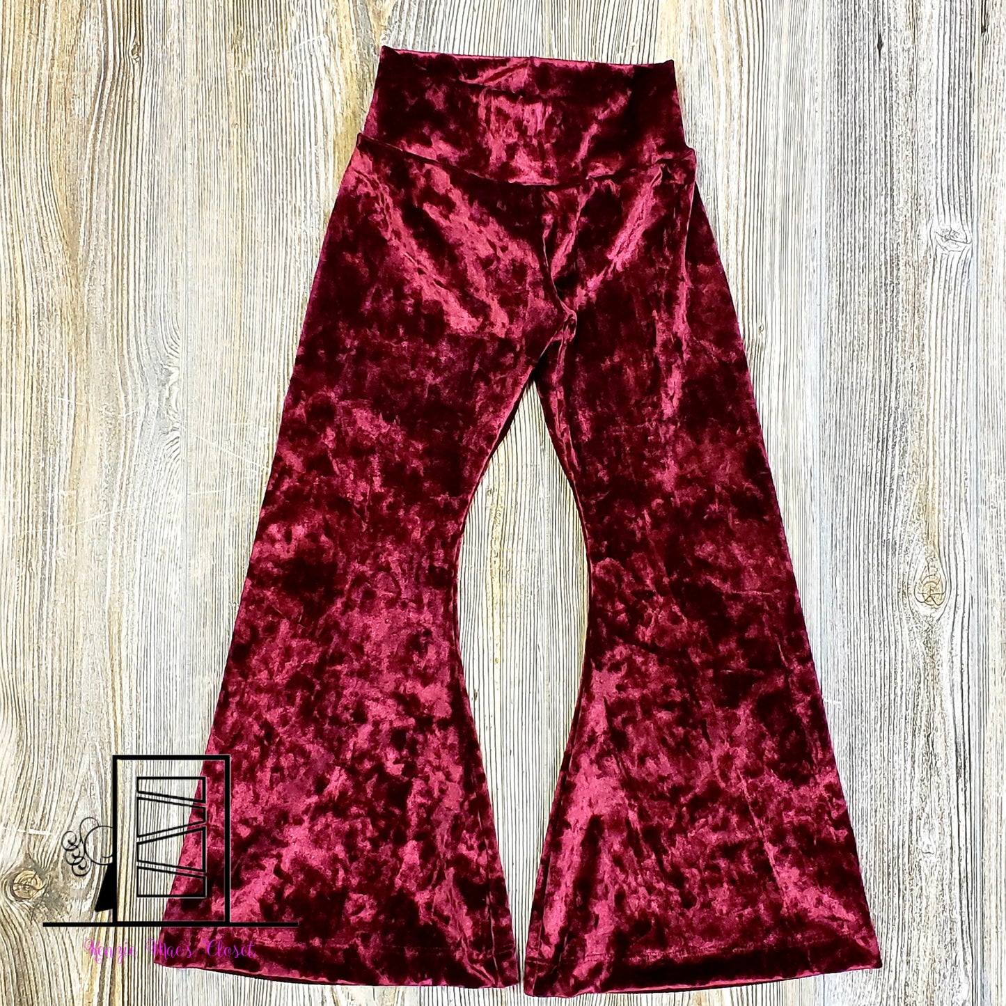 Velvet bell bottoms