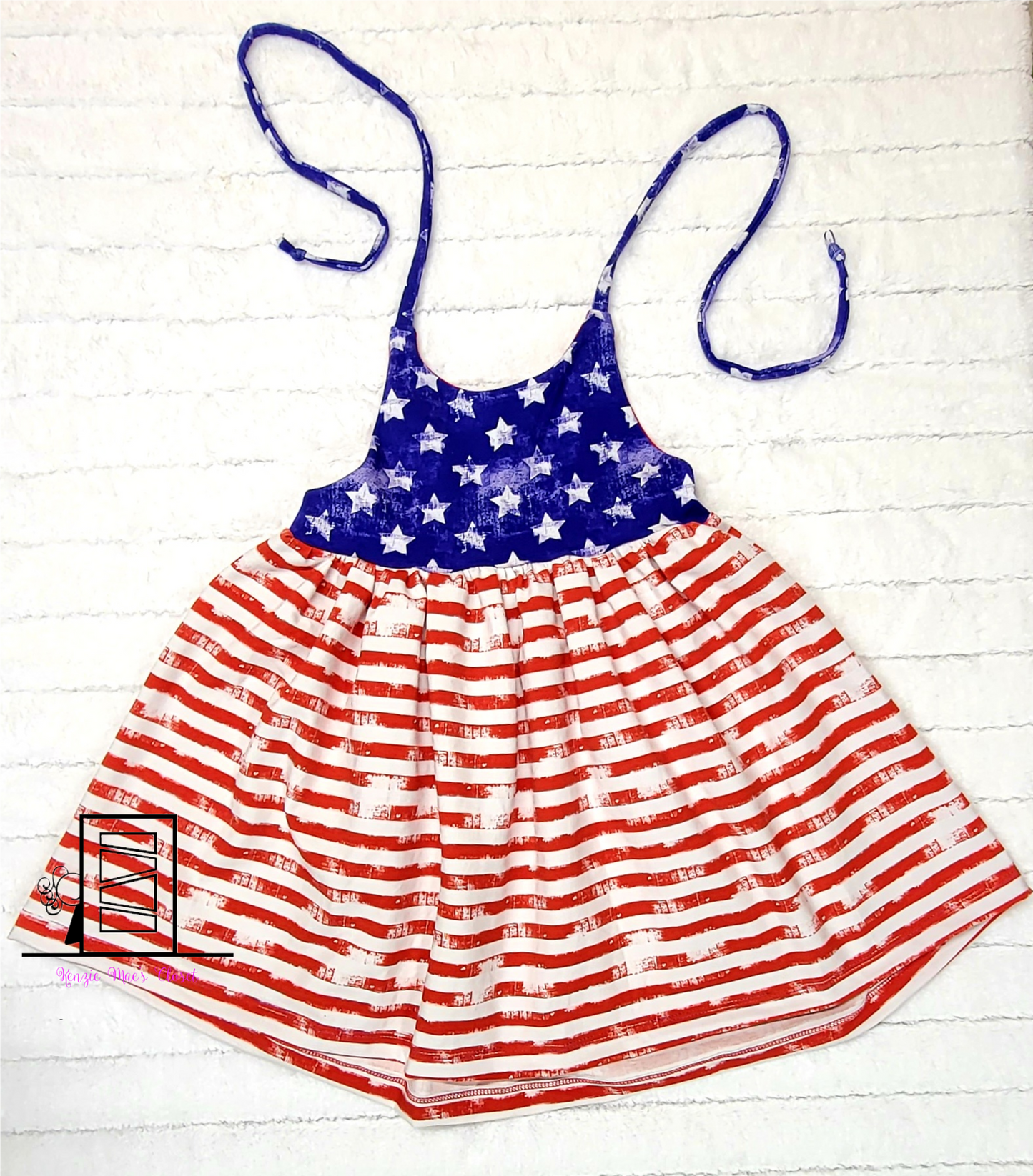Distressed stars and stripes dress