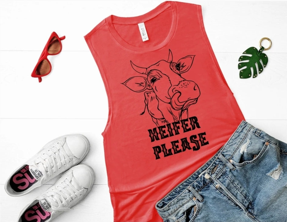 Heifer Please screen print adult tshirt