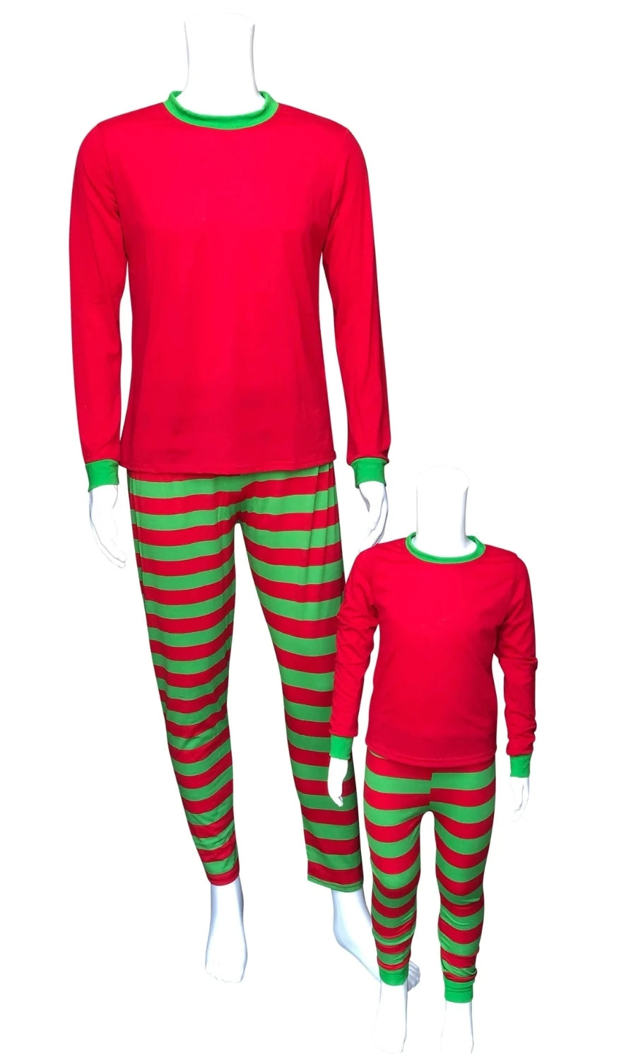 Red & green stripe jammies
