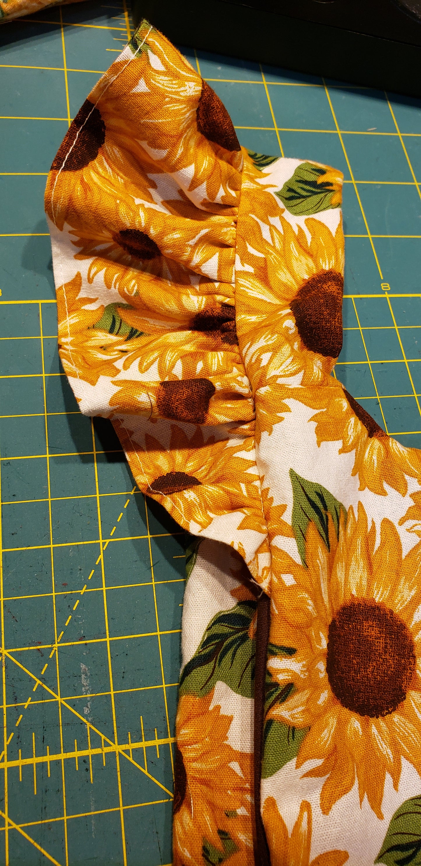 Flutter sleeve sunflower play suit