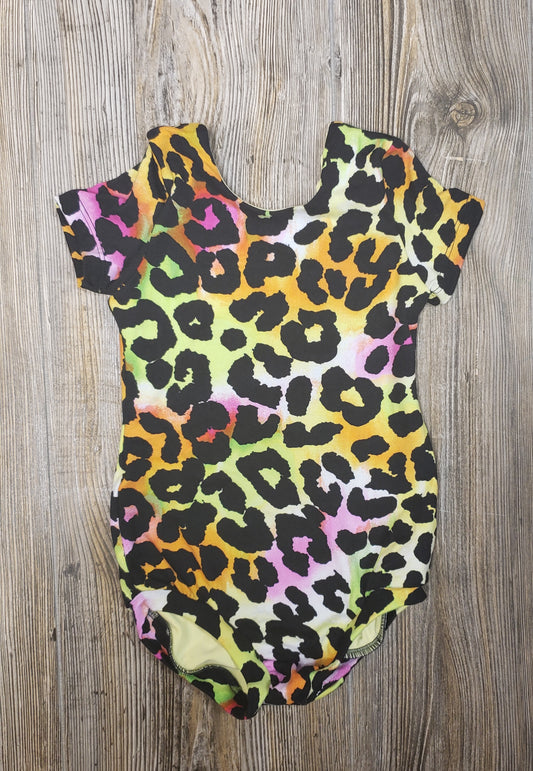 4T black neon leopard print leo