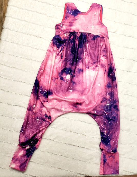 Purple galaxy tie dye-2T