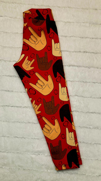 ILY ASL leggings-4T