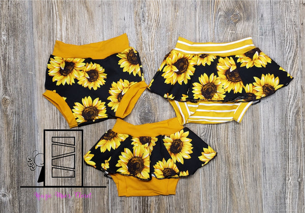 Black sunflowers bummies