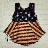 2T faux flag keyhole tank