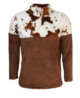 Brown & white sherpa Adult Xl